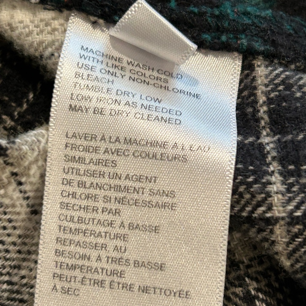 Bdg Patchwork Plaid Button Down Shirt Xs Brown Gr… - image 8